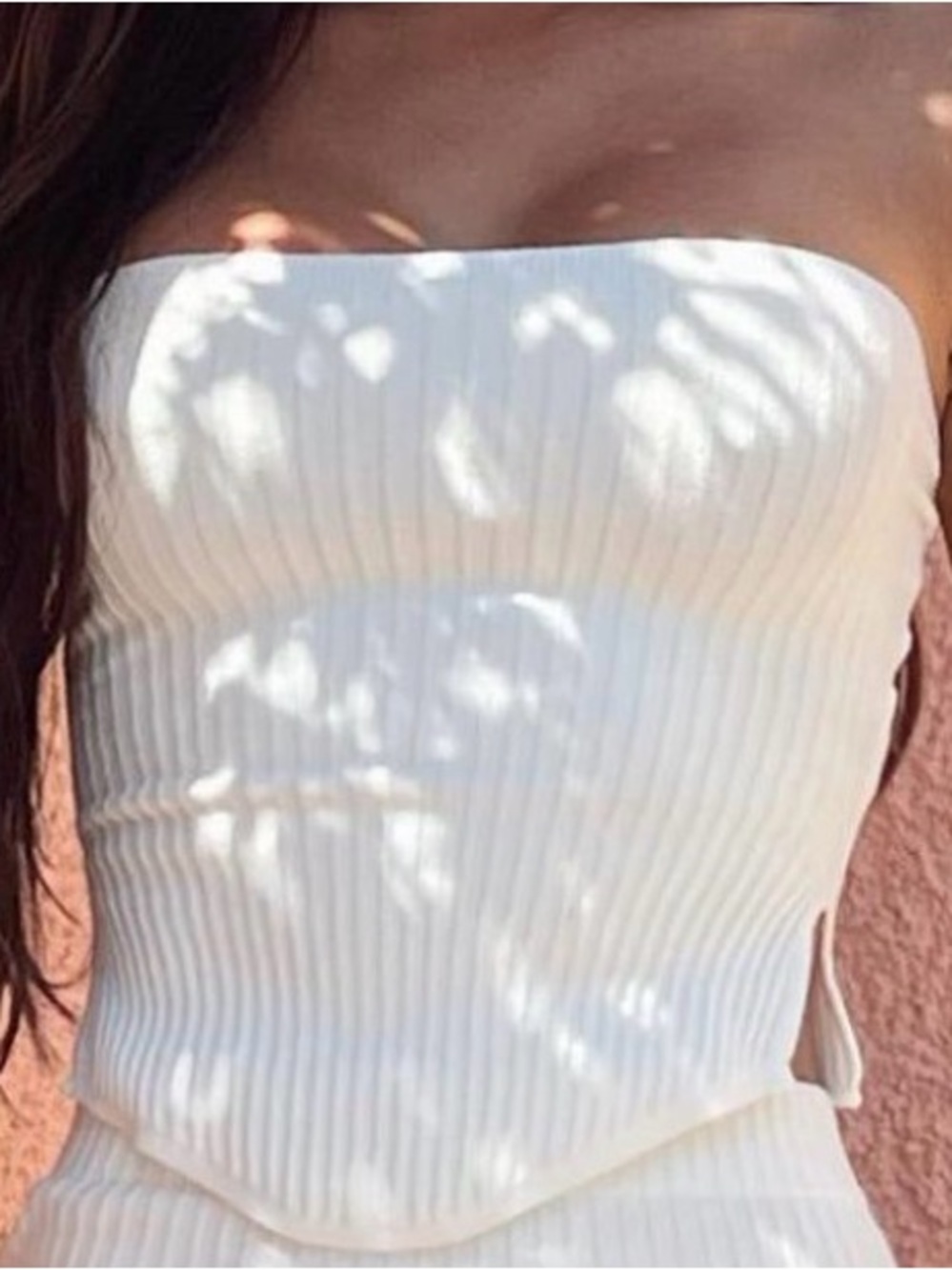 White fox Fair And Square Knitted Bustier
Off White